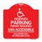 Signmission Connecticut Reserved Parking Permit Required Van Accessible Violators Will Be Fined M, RW-1818-24657 A-DES-RW-1818-24657 - alternate 1